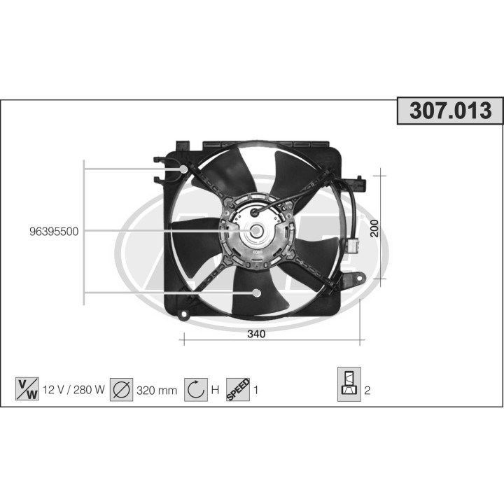 307013 Elettr. DAEWOO/CHEVROLET Matiz/Spark 0.8/1.0 01.05-