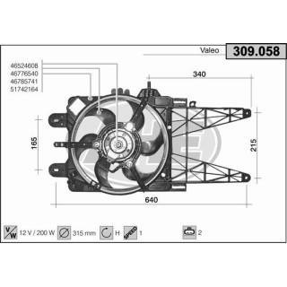 309058  FIAT Punto II 60-80 1.2 8V/16V