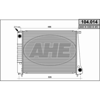 104014  RAD BMW 320 - 325 (E30) M