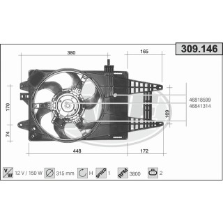 309146  FIAT Punto II 60 1.2 8V/16V