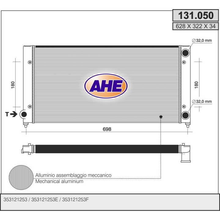 131050  VOLKSWAGEN Passat III 1.8-2.0-1.6TD-1.9D