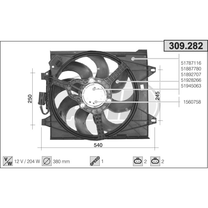 309282  FIAT 500 1.2 8V-1.4 16V