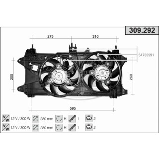 309292  FIATDoblò (119, 223) -- 20011.3 Multijet 16VH+