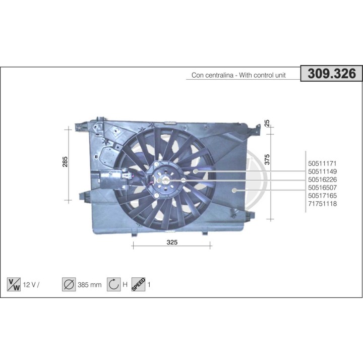 309326  FAN ALFA ROMEO 159/Brera/Spider