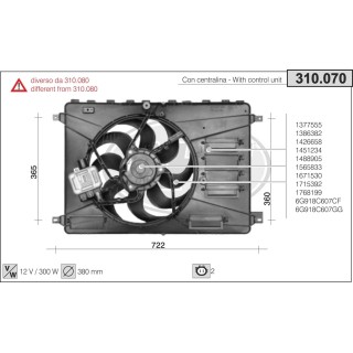 310070  FORD Galaxy (WA6)/Mondeo IV (BA7) 2.0 - 2.0 Eco Bo