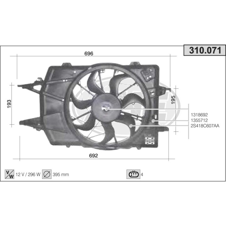 310071  FORD Focus (DAW, DBW) 1.4 i 16V - 1.6 i 16V - 1.8