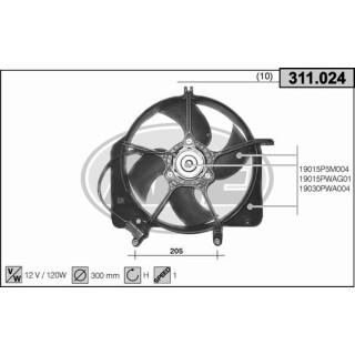 311024  HONDA Jazz 1.2-1.4 8V