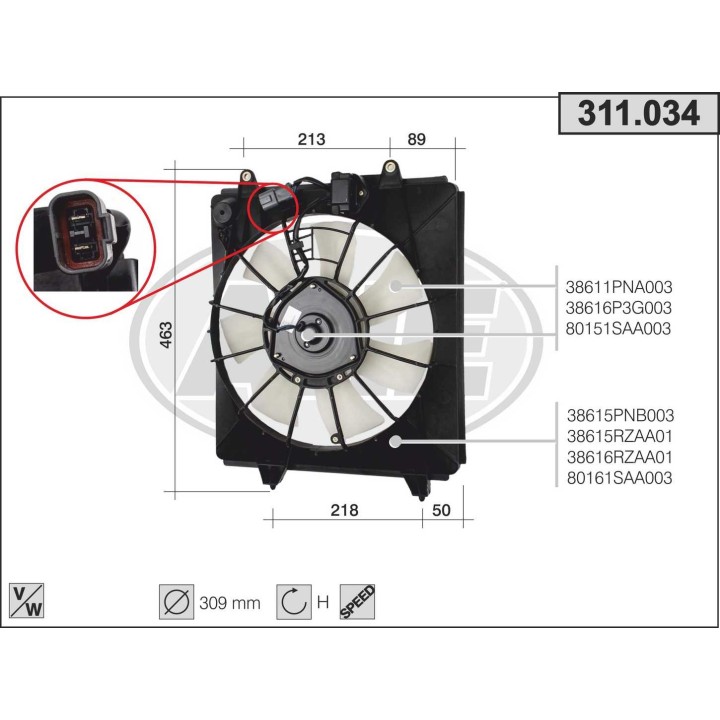 311034  HONDA CR-V III 2.0 - 2.2CDTi - 2.4   10.06-