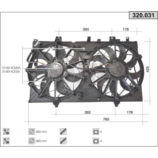 320031  NISSAN X-Trail  (T32)  14-