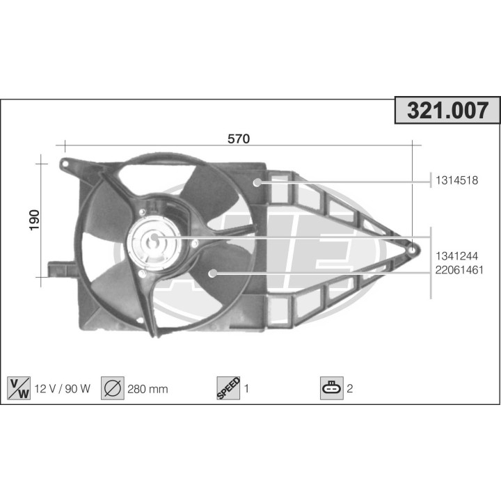 321007  OPEL Combo B 1.2