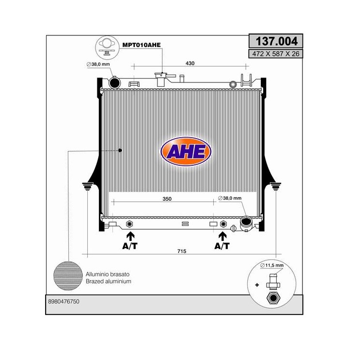 137004  ISUZU - BEDFORD Pick-Up D-Max 3.0 TD Common Rail