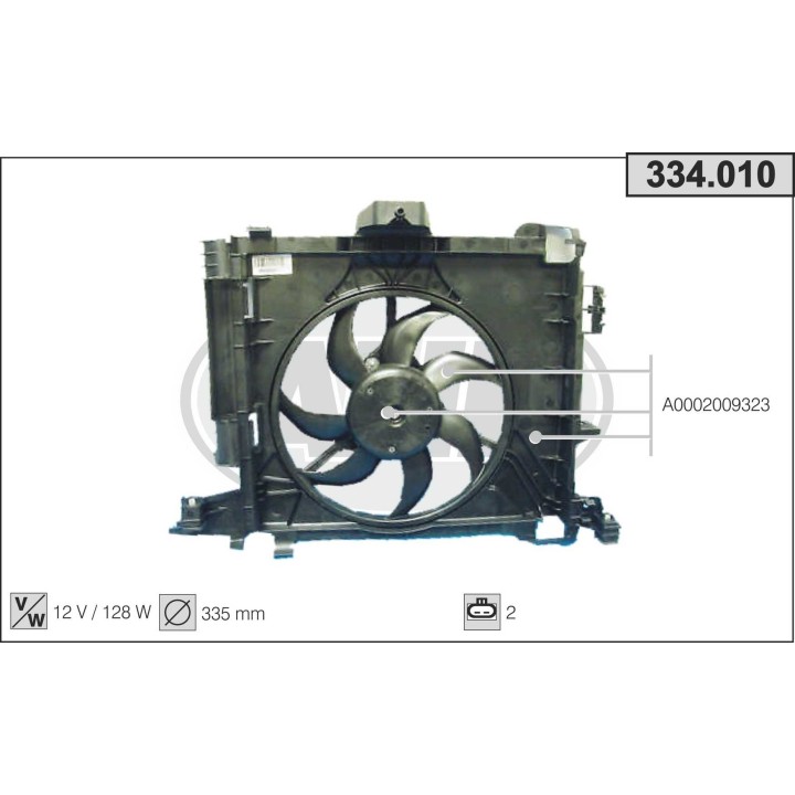 334010  FAN MCC Smart Fortwo 0.8CDi-1.0-electric 01.07-