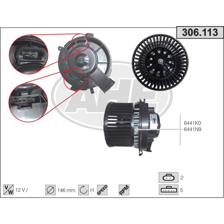 306113  Vent.Abitac. CITROEN Xsara Picasso (N68) 1.6 - 1.8