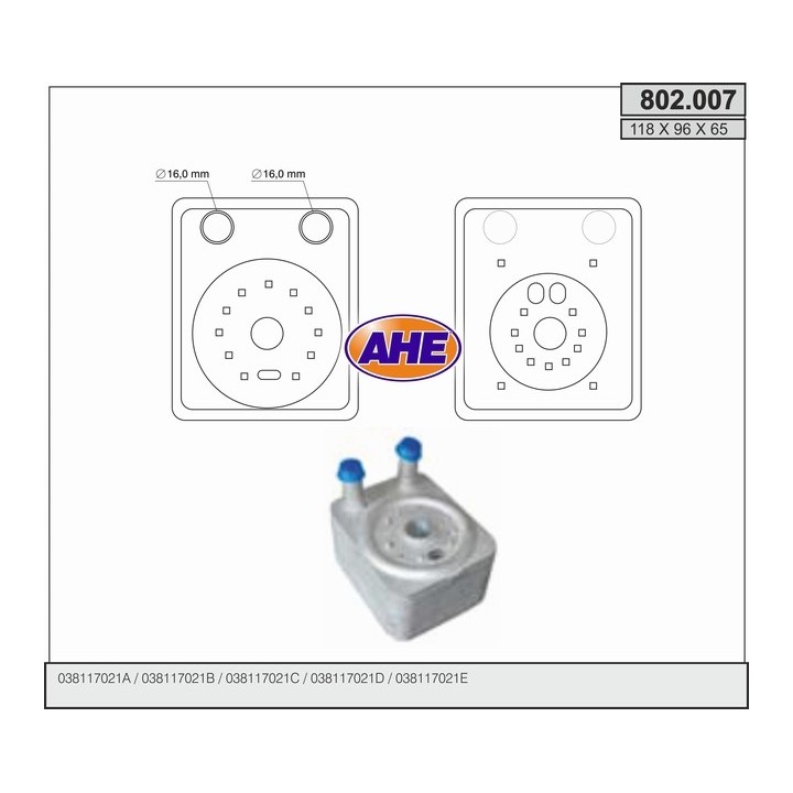 802007  AUDI A3 (8L1, 8P1), A4 (8E2, B6), A6 (4B, C5, 4F2)