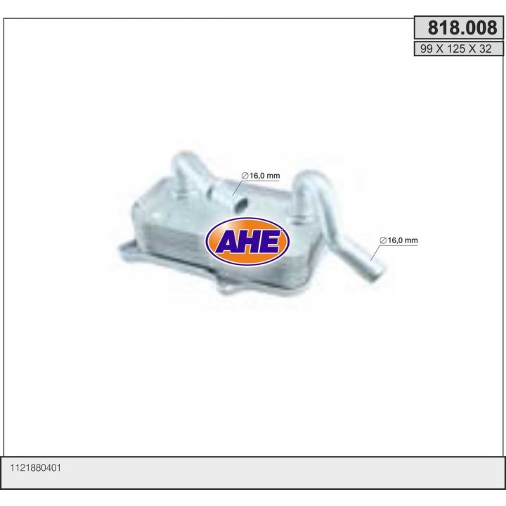 818008  Oilcooler Mercedes W202 2.4/2.8