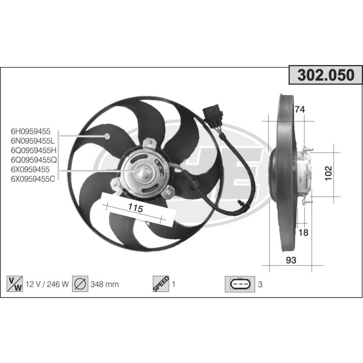 302050  Elettr. VW Polo IV