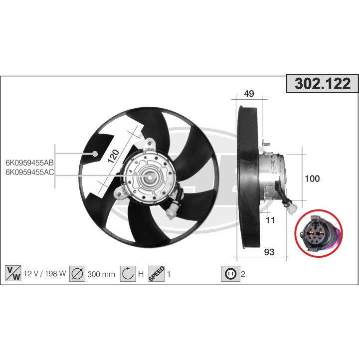 302122  SEAT Cordoba (6K5) /  Ibiza (6K1) / Inca (6K9) VOL