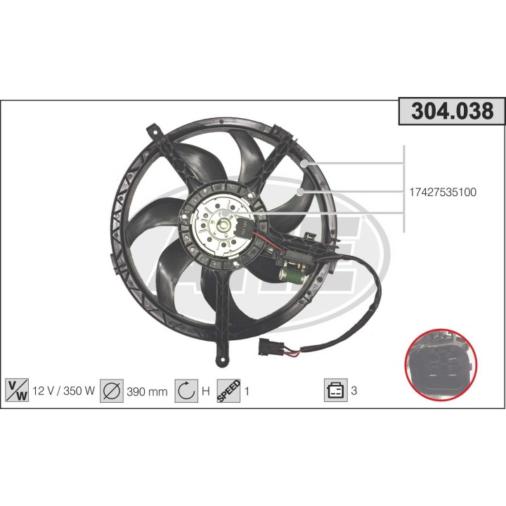 304038  FAN Cond. MINI One DS 06-