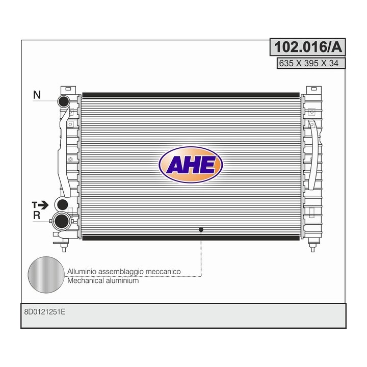 102016/A  AUDI A4 I 1.6-1.8-1.9Tdi