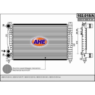 102018/A  AUDI A4 I 1.8-1.9Tdi