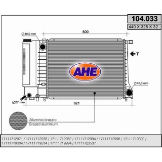104033  BMW 316 - 318 - 320 -325 -328 (E30)