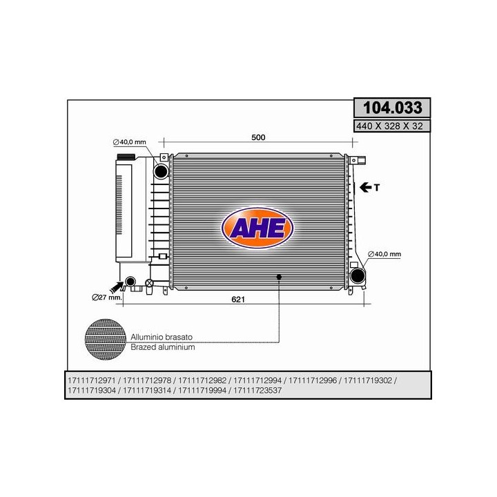104033  BMW 316 - 318 - 320 -325 -328 (E30)
