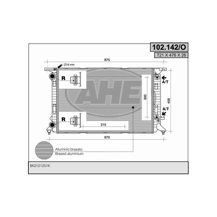 102142/O  AUDI A4 (8K2) 1.8 TFSI - 2.0 TDI
