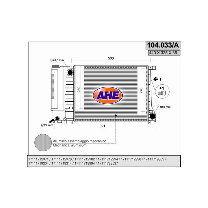 104033/A  BMW 316 - 318 - 320 -325 -328 (E30)