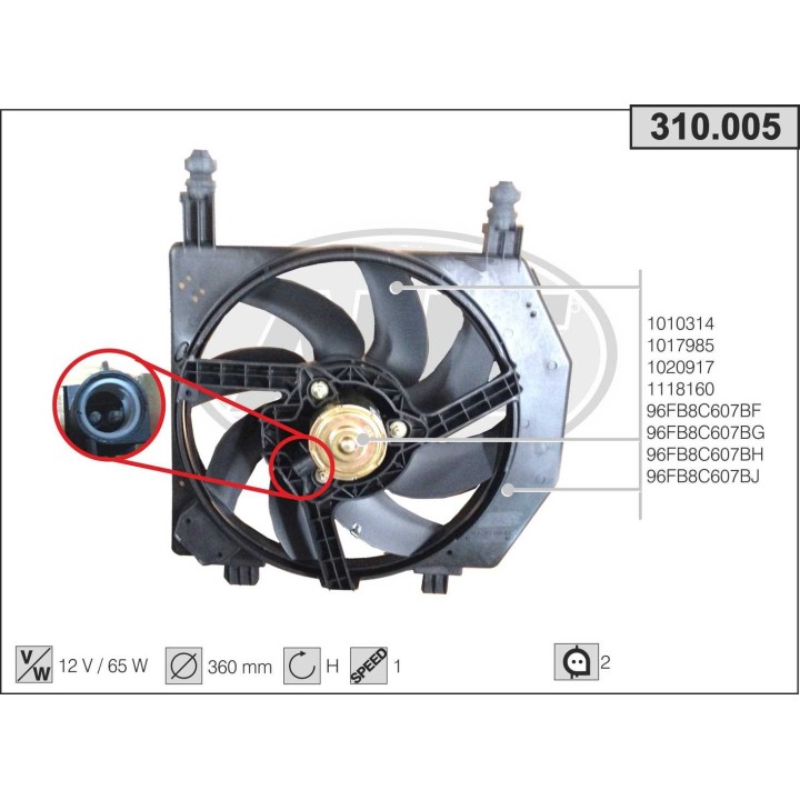 310005  FORD Fiesta IV 1.2 16V-1.3-1.4 16V-1.8 D