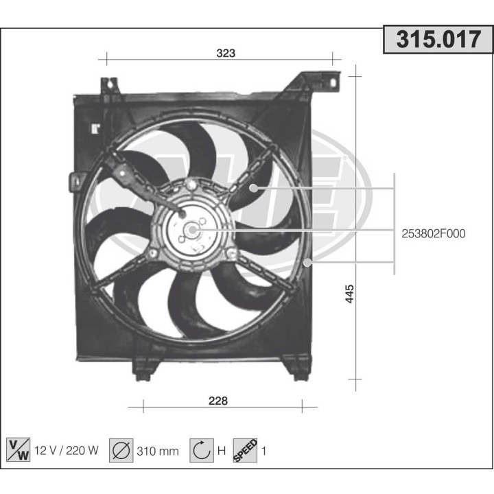 315017  KIA Cerato 1.6 16V