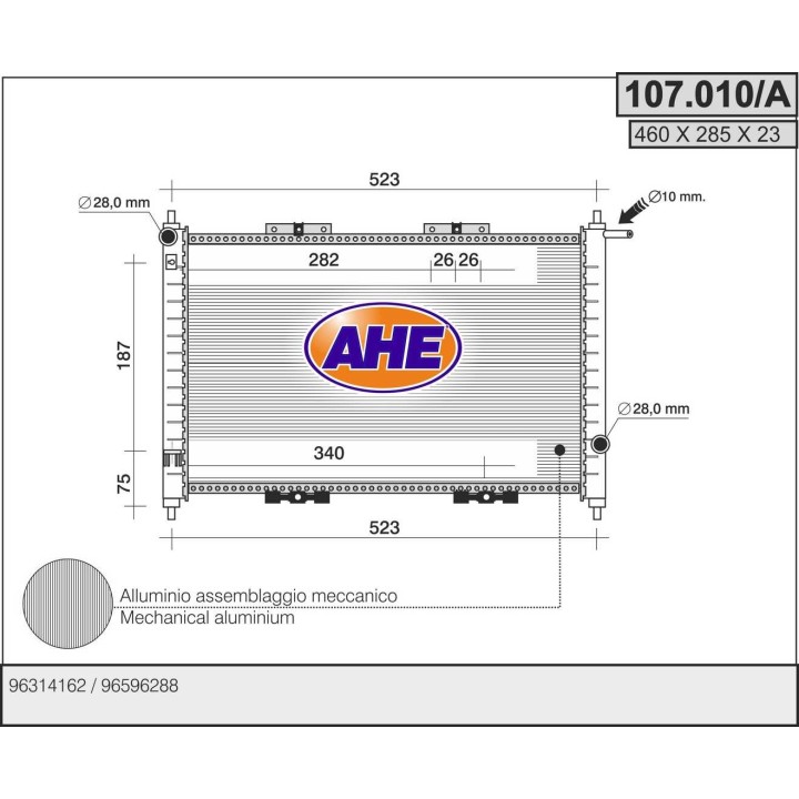 107010/A  DAEWOO - CHEVROLET Matiz I