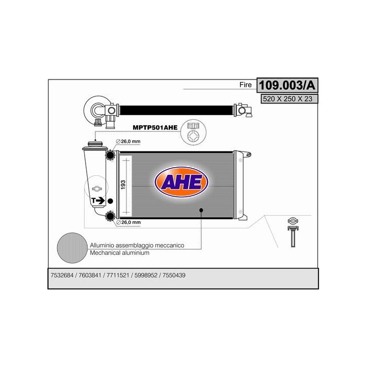 109003/A  AUTOBIANCHI Y 10 1.0-1.1
