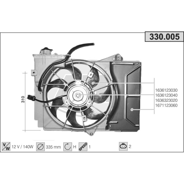 330005  TOYOTA Yaris 1.0 16V