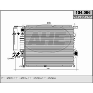 104066  BMW 520 - 523 - 528 (E39)