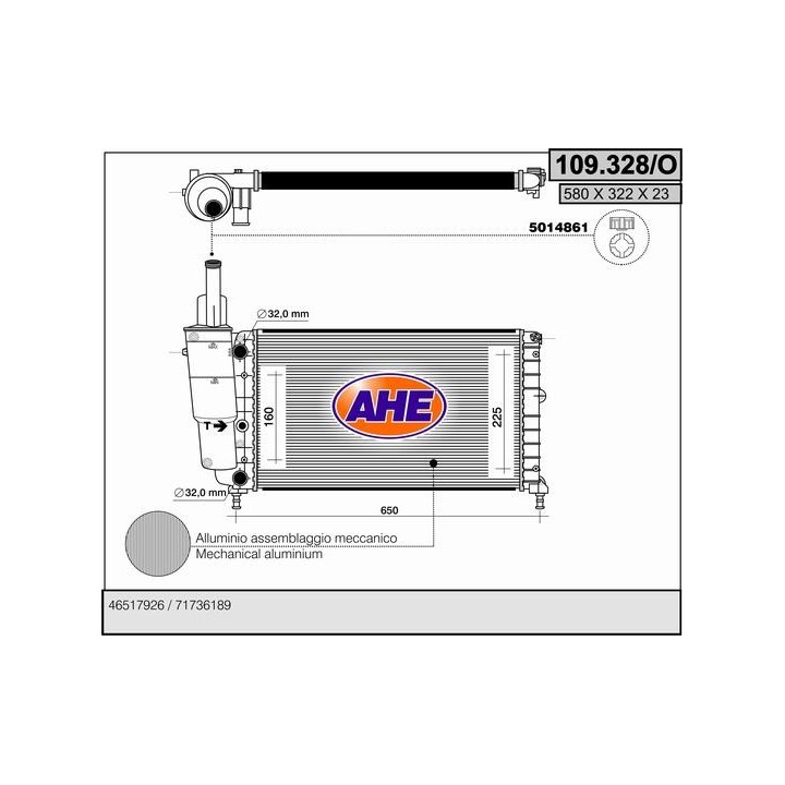 109328/O  LANCIA Y 1.1-1.2 8V