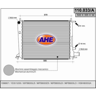 110033/A  FORD Fiesta IV 1.2-1.4 16V