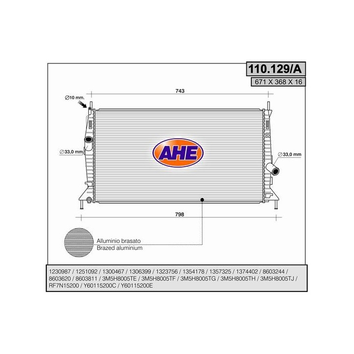 110129/A  FORD Focus II 1.6 TDCI - 1.8 TDCI - 2.0 TDCI