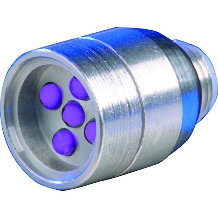 20205085  CABEZAL LAMPARA LINTERNA  UV - 5 LEDS