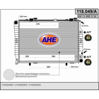 118049/A  MERCEDES W210 E 200-230-240-280-320- 220D-250D