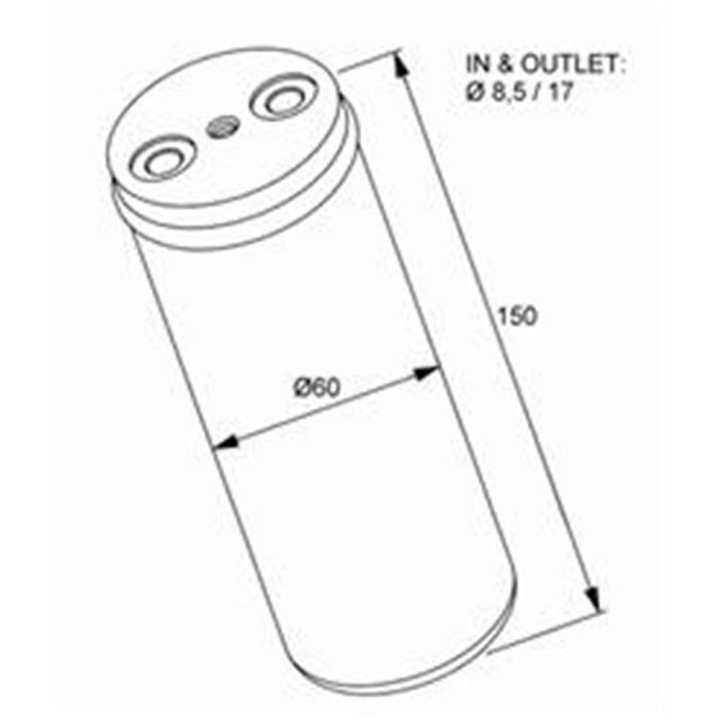 20170085  FILTRO DESH. OPEL MERIVA