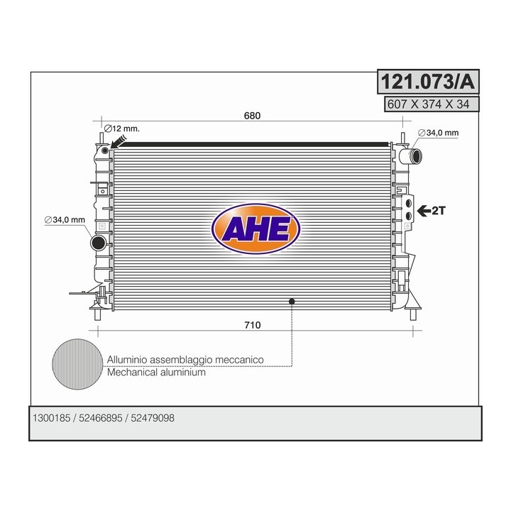 121073/A  OPEL Vectra B 1.6-1.8-2.0 IGUAL 121024/A AUT.