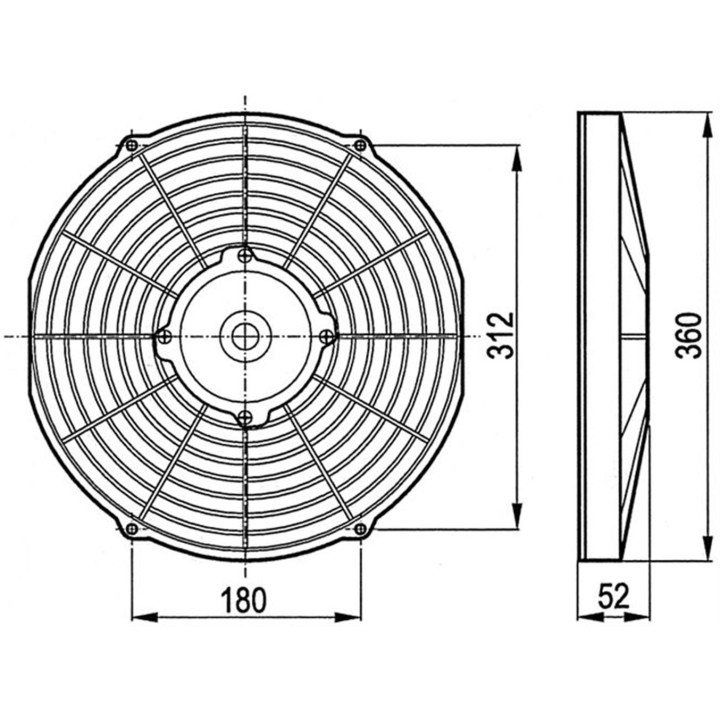 20166034  ELECTROVENTILADOR ASP 330MM 12V