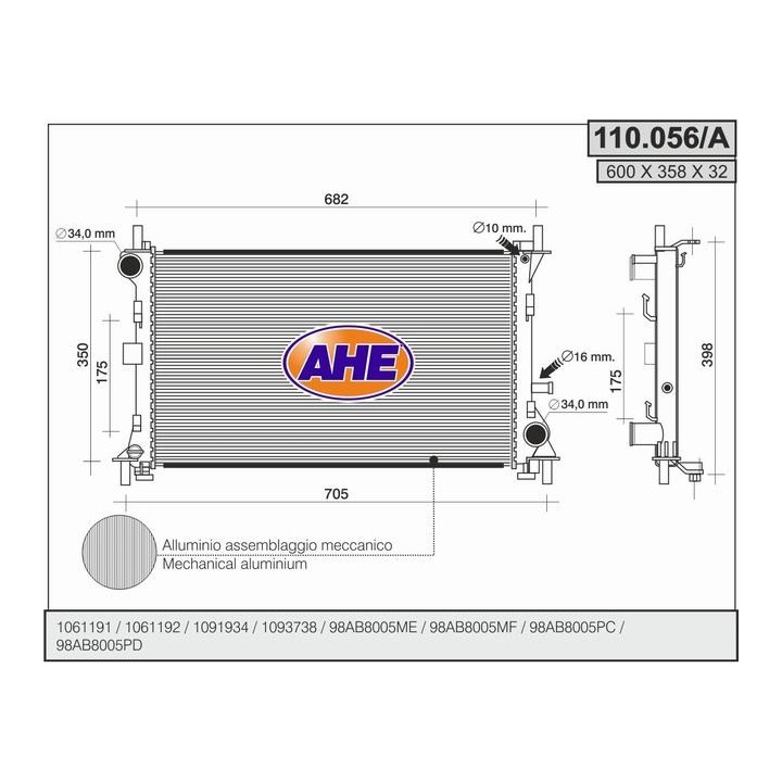 110056/A  FORD Focus I 2.0-2.0 16V Turbo - 1.8TDi-1.8TDCI