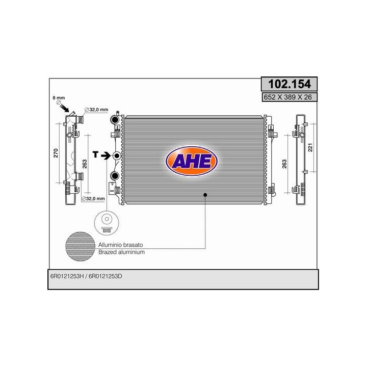 102154  RAD AUDI A1/VW Polo VI 1.4/1.6TDi +/-AC M/AT 09-