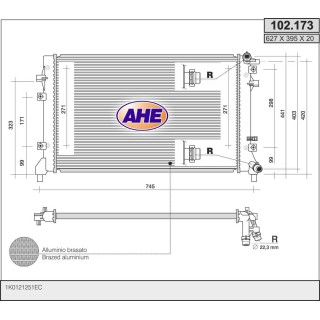 102173  RAD VOLKSWAGEN Tiguan 1.4TSi +/-AC  10-