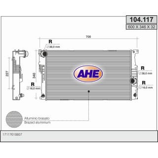 104117  RAD BMW F30/F31/F32/F34 125/135/320/328/335/428