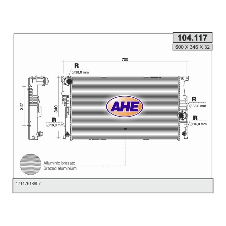 104117  RAD BMW F30/F31/F32/F34 125/135/320/328/335/428