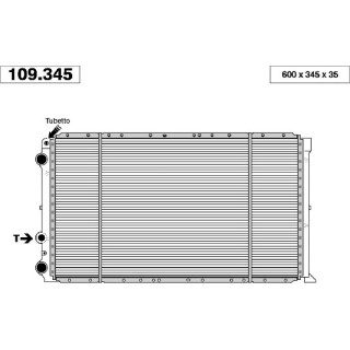 109345  RAD. FIAT RITMO II/REGATA 1.9 TD