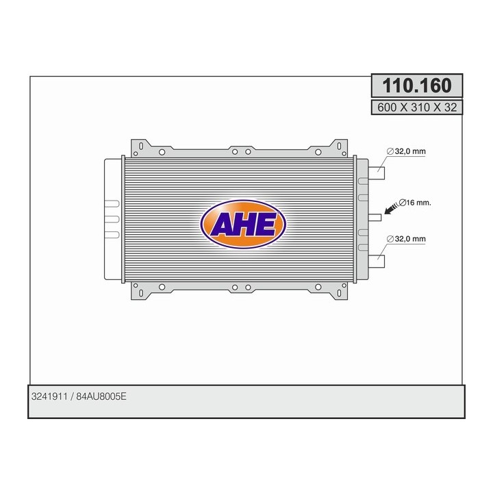 110160  RAD FORD Escort III 1.6/1.8 LX 12.83-01.86