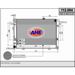 112084  RAD HYUNDAI Tucson 2.0  +/-AC M/AT  04-